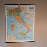 carta cartine geografica italia vintage design 