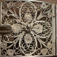 Argento 800 bracciale in filigrana primi ‘900