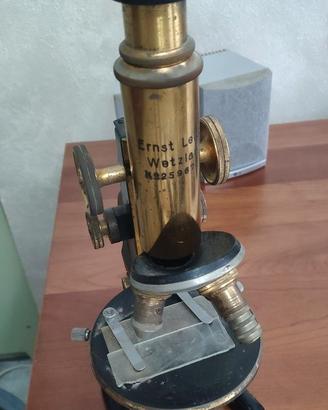 Microscopio Ernst Leitz Wetzlar vintage