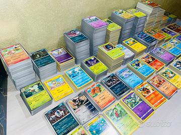 Lotto 100 carte pokemon con carta EX rara