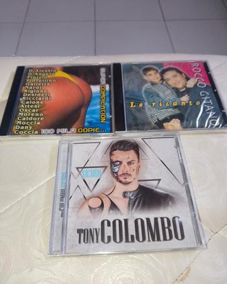Lotto 3 CD Tony Colombo Rocco Gitano Compilation 
