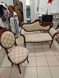 Set Divanetto e Sedie Anni '50