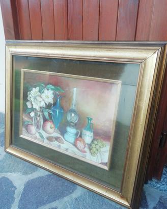 Quadro V. Motta olio su tela natura morta 1983