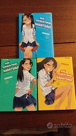 Nagatoro Volumi 1,2,3 + shikishi J-Pop manga ita