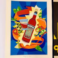 Litografia originale - Campari Ugo Nespolo