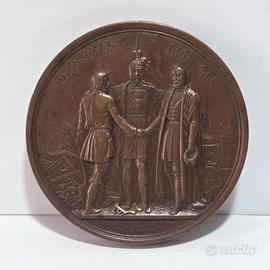Medaglia Russa 1861 Emancipazione Servi Bronzo