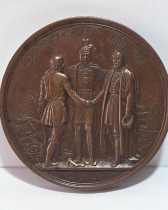 Medaglia Russa 1861 Emancipazione Servi Bronzo