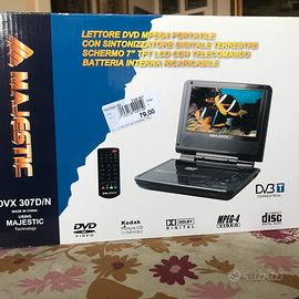 LETTORE DVD MPEG4 PORTATILE  MAJESTIC