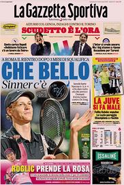 La Gazzetta dello Sport dell'11 maggio 2025