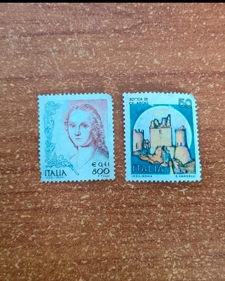 2 francobolli Italia