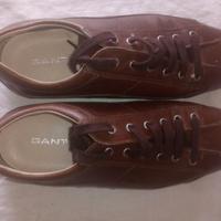 GANT SCARPA UOMO STRINGATA BROWN PELLE SIZE 9