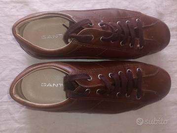 GANT SCARPA UOMO STRINGATA BROWN PELLE SIZE 9
