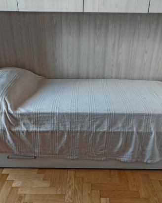 Letto singolo con secondo letto estraibile