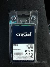 Crucial So-DIMM DDR4 16Gb 3200mhz