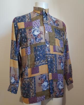 Camicia uomo vintage 90s patchwork over 