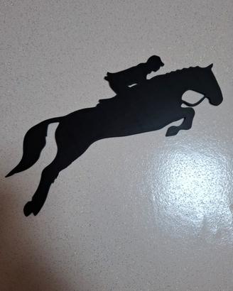 lune art da parete " Cavallo con fantino"