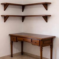 Postazione studio in rovere massello