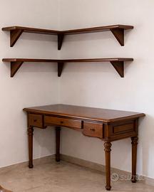 Postazione studio in rovere massello