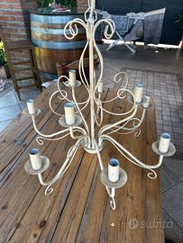 Lampadario shabby chic