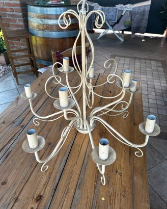 Lampadario shabby chic