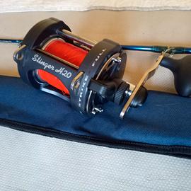 Combo traina canna + fodero + mulinello