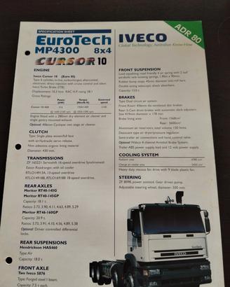 iveco eurotech depliant australia fiat  om magirus