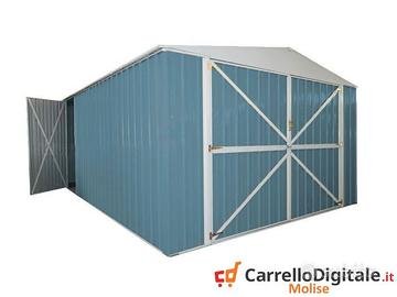 Box auto in Acciaio lamiera 360x514cm 18mq blu