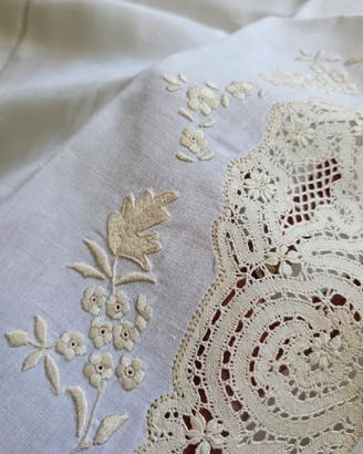 Completo letto matrimoniale in lino 