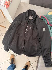 Giubbotto camicia moto Stud Brixton nero taglia L