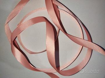 6 MT di Nastro Grosgrain da 10mm Rosa Cipria
