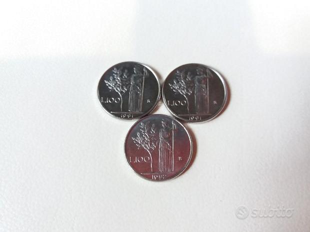 Monete piccole 100 Lire "Minerva" rare - Collezionismo In vendita a ...