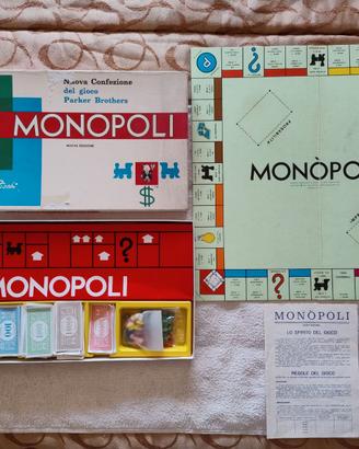 Gioco MONOPOLI vintage anni 80 Parker Brothers