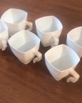 6 tazzine da caffe in plastica