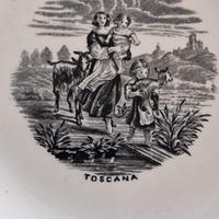 Assiettes parlantes. Piatto parlante fine 800 Rich