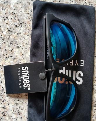 Occhiali SNIPES neri lenti blu - NUOVI