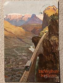 Cartolina della funicolare del Virgolo, Bolzano