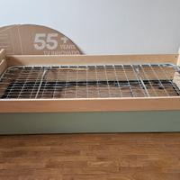 Letto singolo con letto contenitore