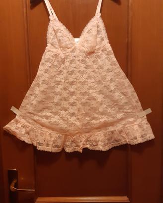 baby doll trasparente rosa H&M