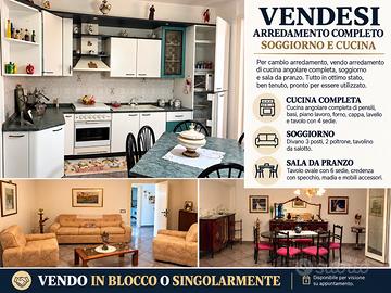 ARREDAMENTO SOGGIORNO, SALA DA PRANZO E CUCINA