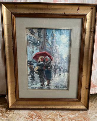 Quadro olio su tela Radamez Rota - 35x25