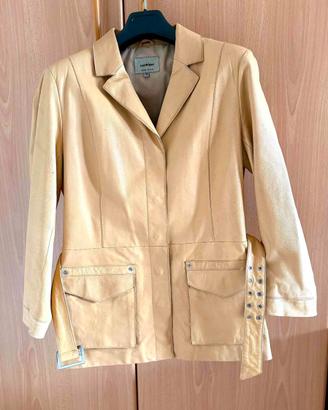 Giacca donna vintage in VERA PELLE Conbipel tg. 46