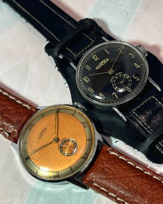 Coppia Orologi Vintage ROAMER Swiss Made  anni 40