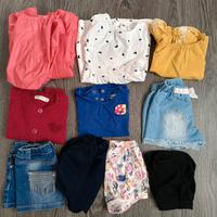 10 capi abbigliamento bambina taglia 86 cm