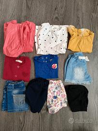 10 capi abbigliamento bambina taglia 86 cm