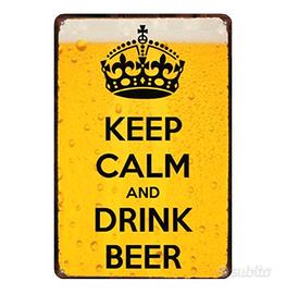 4pezzi targhette in latta da muro vintage retrò