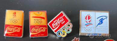 4 vecchie spille (Pins) dei Giochi Olimpici
