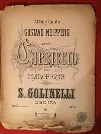 Spartito per pianoforte GOLINELLI Storico