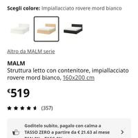 Letto matrimoniale più vetrinetta 