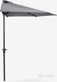 Ombrellone da balcone grigio nuovo