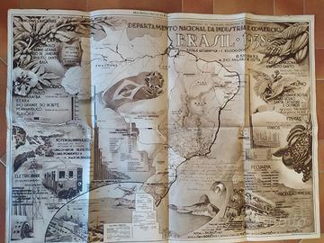 Mappa Brasile 1938 (industria e commercio)